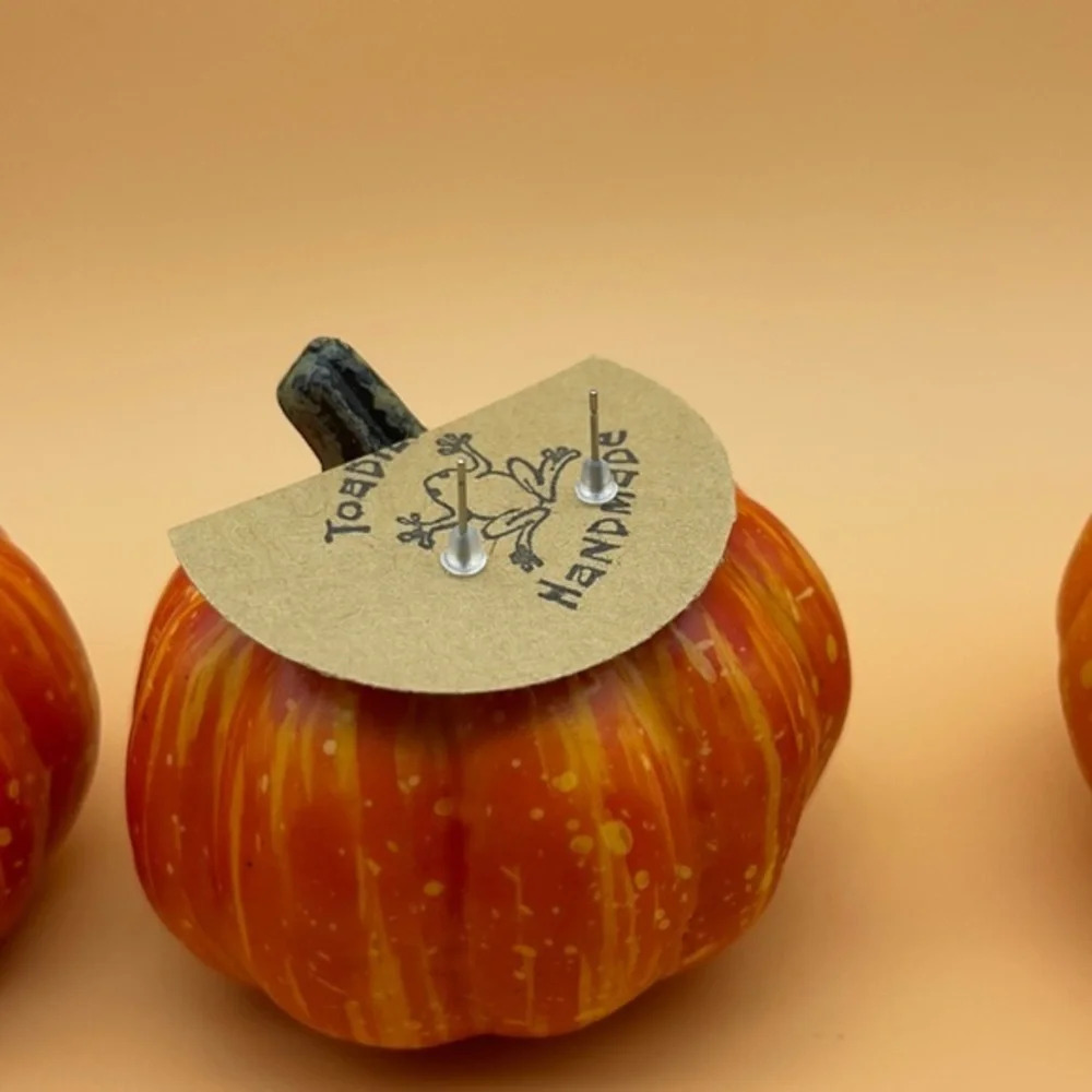 Pumpkin Stud Earrings 3/$30 🎃 - Picture 3 of 7